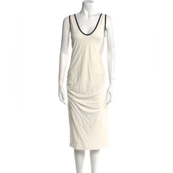 James Perse Dresses & Skirts - James Perse Scoop Neck Midi Dress Cotton Size XS